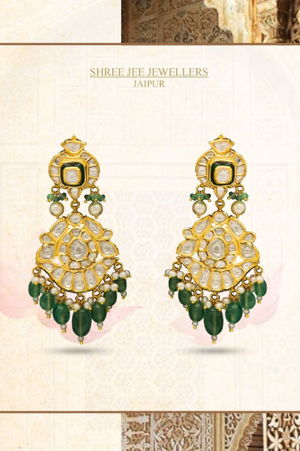Polki Traditional Earrings